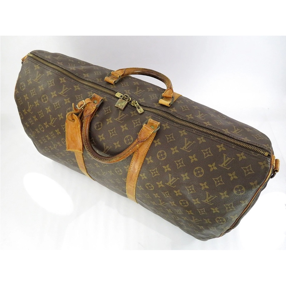 Louis Vuitton Classic Monogram Tan Duffel Bag - Picture 10 of 16